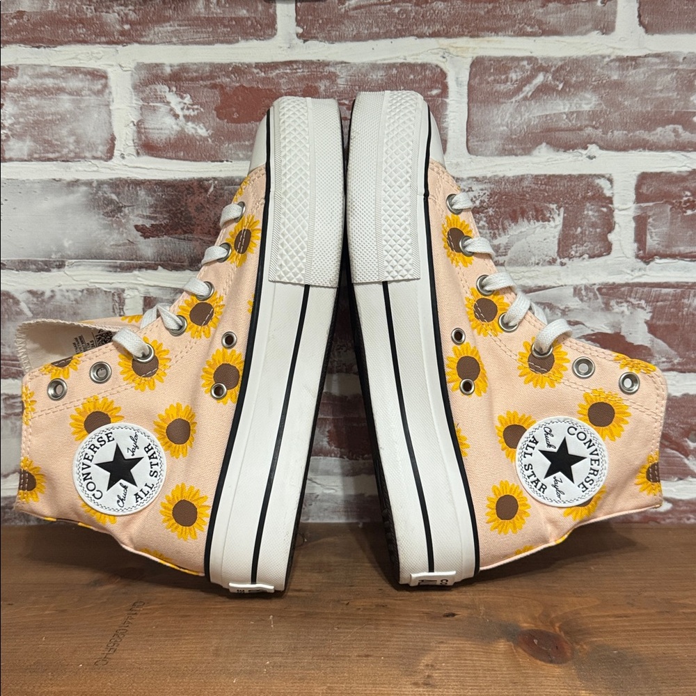 Converse Chuck Taylor All Star “Summer Spirit” Sunflower Platform Women’s Sz 7.5 - Picture 5 of 8